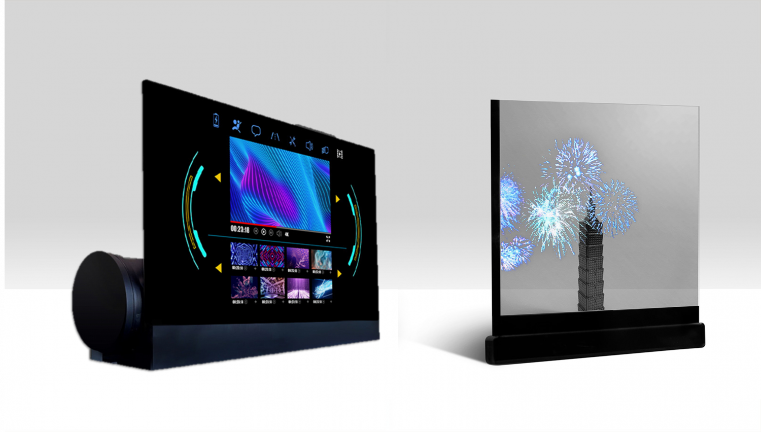 可卷式、折迭性、高透明